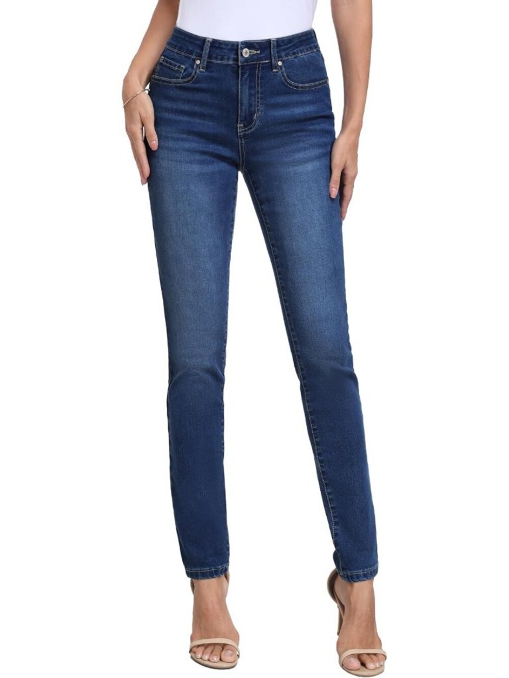 Tall Women's Skinny Jeans - 32"/34"/36" Inseam, Mid-Rise, Stretchy Slim Fit